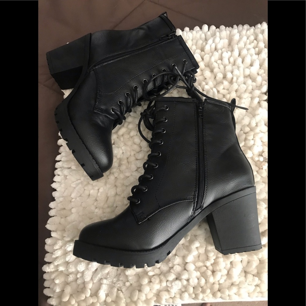 Lace up booties